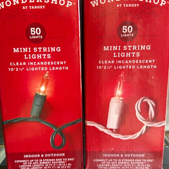 Wondershop 50 white Mini Christmas String‎ Lights NWT - Picture 1 of 2